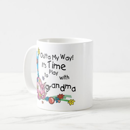 おばあちゃん遊と一緒に過ごす時間 コーヒーマグカップ (正面左)