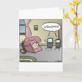 おばあちゃん電話 カード (黄色い花)