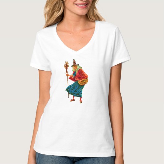 おばあちゃん魔女 Tシャツ (正面)