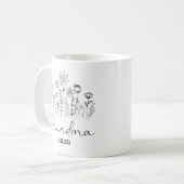 おばあちゃん2023マグカップ、おばあちゃん2023マグカップ コーヒーマグカップ (正面左)