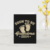 おばあちゃん2024母の日に近い祖母になる カード (黄色い花)