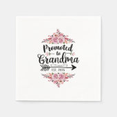 おばあちゃん2025妊娠の発表に昇進 スタンダードカクテルナプキン (正面)