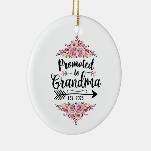 おばあちゃん2025妊娠の発表に昇進 セラミックオーナメント (右)