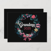 おばあちゃん2025新しいおばあちゃんプレゼント ポストカード (正面/裏面)