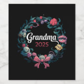 おばあちゃん2025新しいおばあちゃんプレゼント ワインラベル (シングルラベル)