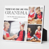 おばあちゃん3フォトコラージュ孫の名前プラーク フォトプラーク (側面)