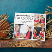 おばあちゃん3フォトコラージュ孫の名前プラーク フォトプラーク (側面)