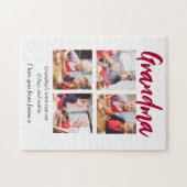 おばあちゃん4フォト引用文 ジグソーパズル (横)