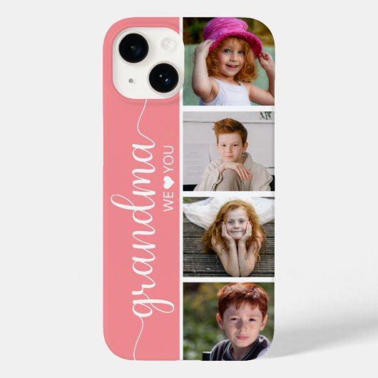 おばあちゃん4枚の写真 Case-Mate iPhoneケース (裏面)