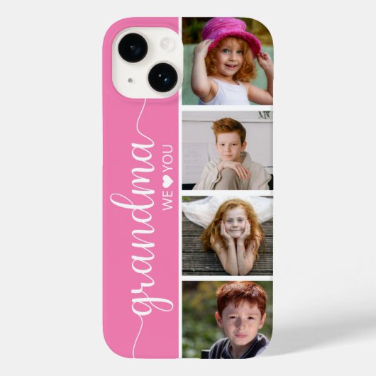 おばあちゃん4枚の写真 Case-Mate iPhoneケース (裏面)