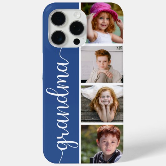 おばあちゃん4枚の写真 Case-Mate iPhoneケース (裏面)