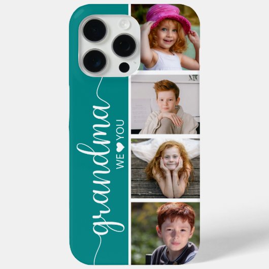 おばあちゃん4枚の写真 Case-Mate iPhoneケース (裏面)