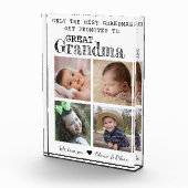 おばあちゃん4素晴らし写真コラージホワイトに昇格 フォトブロック (右)