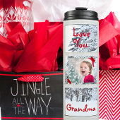 おばあちゃん5写真テンプレートスノーウィークリスマス タンブラー