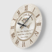 おばあちゃん70誕生日ギフトまたは任意の人間関係 ラージ壁時計 (傾斜)