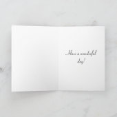 おばあちゃん80今日ピンクローズ誕生日カード カード (内部)