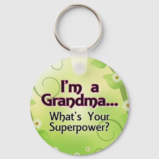 おばあちゃん…あなたの超大国とは キーホルダー (正面)