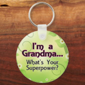 おばあちゃん…あなたの超大国とは キーホルダー (正面)