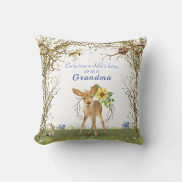 おばあちゃん&おじいちゃんフクロウバニーフラワーズ クッション