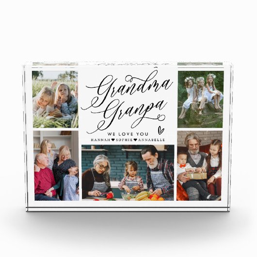 おばあちゃん&おじいちゃん私たちはPhoto Collage フォトブロック (正面)