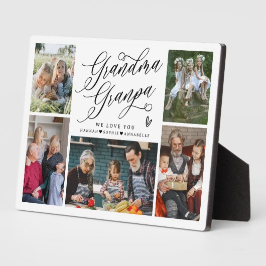 おばあちゃん&おじいちゃん私たちはPhoto Collage フォトプラーク (側面)