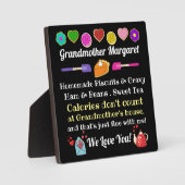 おばあちゃん、おばあちゃん等 フォトプラーク (正面)