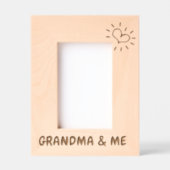 おばあちゃん、おばあちゃん、おばあちゃん&私4x6インチフレーム用フォトギフト、 レーザー彫刻フレーム (正面)