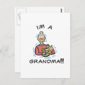 おばあちゃん、おばあちゃん、ベビー ポストカード (正面/裏面)