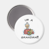 おばあちゃん、おばあちゃん、ベビー マグネット (正面/裏面)