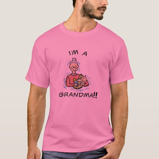 おばあちゃん、おばあちゃん、ベビー Tシャツ (正面)