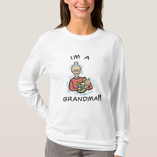 おばあちゃん、おばあちゃん、ベビー Tシャツ (正面)