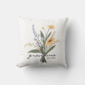 おばあちゃん/お母さん/お母さん一番の花の束 クッション (正面)