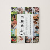 おばあちゃん、お祖母さん、ナナ 定義 14 枚の写真 ジグソーパズル (縦)