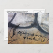 おばあちゃん、できたよ! グラフィティ ポストカード (正面/裏面)