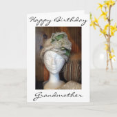 「おばあちゃん」ととても素敵な女性=誕生日 カード (黄色い花)