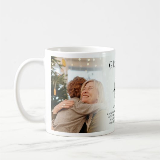 「おばあちゃん」は最高のお前の写真、名前、引用文 コーヒーマグカップ (左)