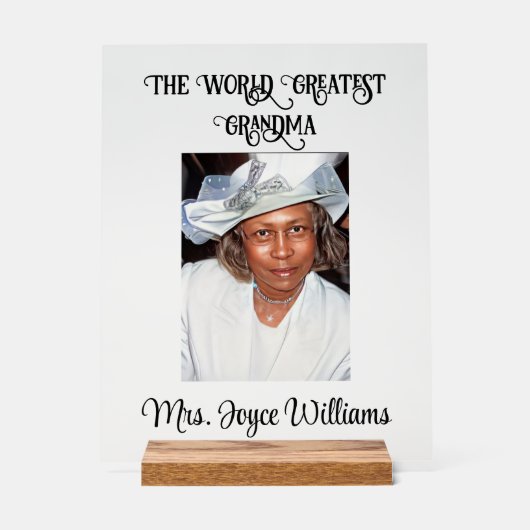 おばあちゃん アクリルサイン (正面)