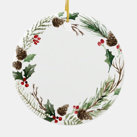 おばあちゃん&グランドパファーストフローラクリスマスオーナメント セラミックオーナメント (裏面)