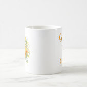 おばあちゃん コーヒー 陽気な心 花束 プリティー コーヒーマグカップ (中央)