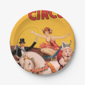 おばあちゃん。サーカス ペーパープレート (正面)