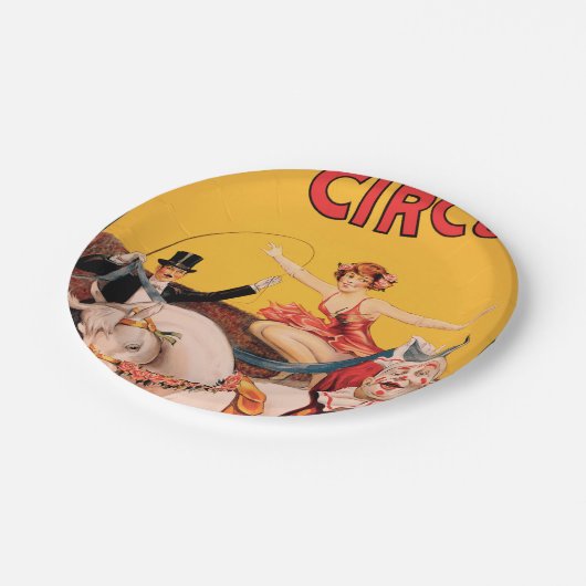 おばあちゃん。サーカス ペーパープレート (アングル)