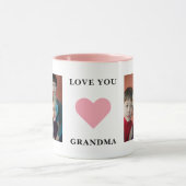 おばあちゃん ナナ ノンナ 家族の写真 愛してる おばあちゃん マグカップ (中央)