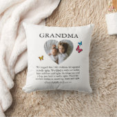 おばあちゃん/ナニーかわいいハート写真 クッション (ブランケット)