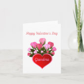 おばあちゃん ハッピーバレンタインデー カード (正面)