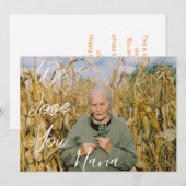 おばあちゃん、ハッピーマザーズデー、シンプルな1枚の写真 シーズンカード (正面/裏面)