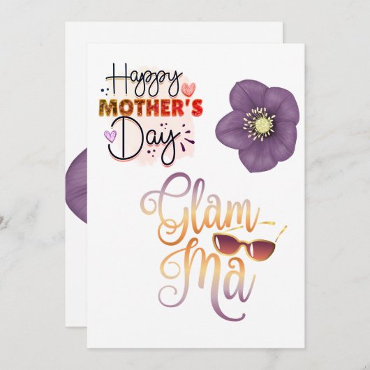 おばあちゃん ハッピーマザーズデー シーズンカード (正面/裏面)