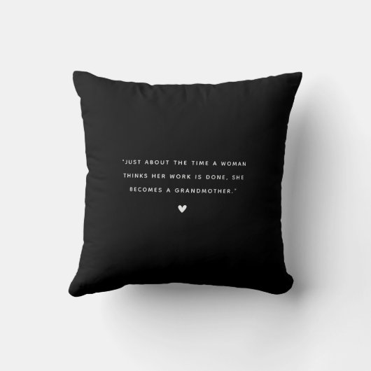 おばあちゃん，フォトコラージュ，名前&引用文ギフト クッション (裏面)