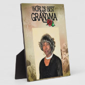 おばあちゃん フォトプラーク (側面)