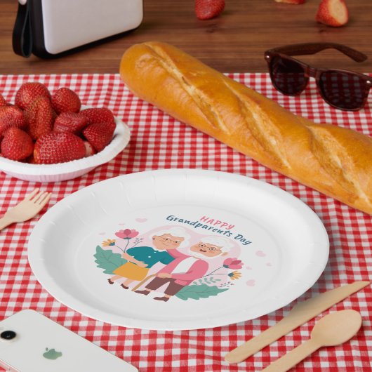 おばあちゃん  ペーパープレート (ピクニック)