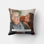 おばあちゃん |ボホ文字オーバーレイ2枚 クッション (裏面)